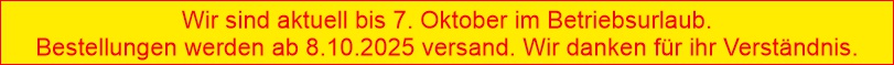 Urlaub September 2025